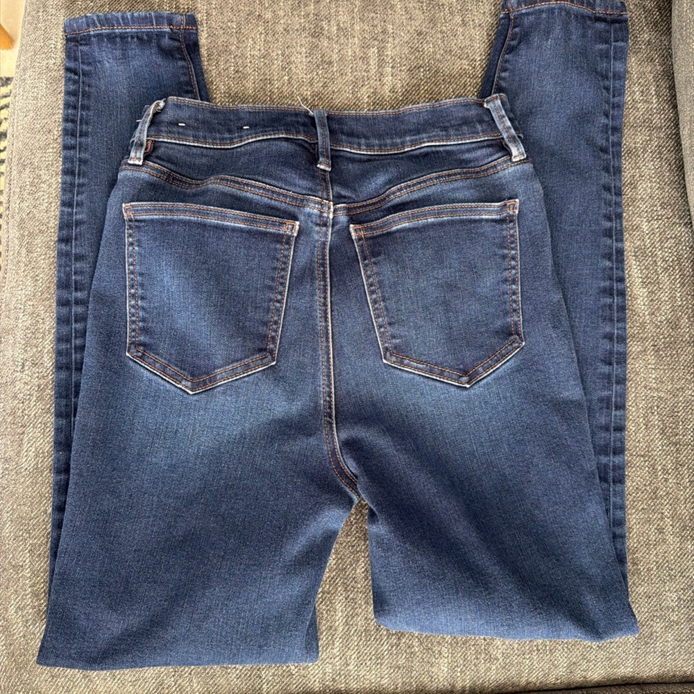 Ann Taylor High Rise Skinny Jeans Dark Wash Women's Size 2 W26” X L27” - Picture 6 of 6